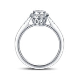 White Gold Diamond Cluster Halo Ring - S2012154