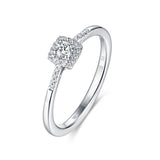 White Gold Diamond Cluster Halo Ring - S2012155