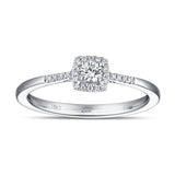White Gold Diamond Cluster Halo Ring - S2012155