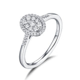 White Gold Diamond Cluster Ring - S2012161