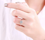 White Gold Diamond Cluster Ring - S2012161