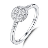 White Gold Diamond Cluster Ring - S2012163