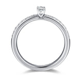 White Gold Diamond Promise Solitaire Plus Ring - S2012166