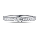 White Gold Diamond Promise Solitaire Plus Ring - S2012166