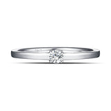 White Gold Diamond Solitaire Promise Ring - S2012169