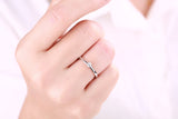 White Gold Diamond Solitaire Promise Ring - S2012169