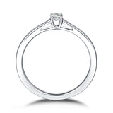 White Gold Diamond Solitaire Promise Ring - S2012169