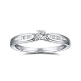 White Gold Diamond Solitaire Plus Promise Ring - S2012173