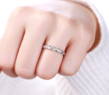 White Gold Diamond Solitaire Plus Promise Ring - S2012173