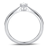 White Gold Diamond Solitaire Promise Ring - S2012176