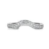 Round Diamond Halo Engagement Ring S201519A and Band S201519B Set