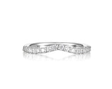 Two-tone Round Diamond Floral Engagement Ring S201520A and Band Set S201520B