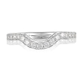 Two-tone Round Diamond Halo Engagement Ring S201541A and Band Set S201541B