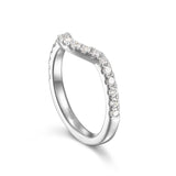 Two-tone Round Diamond Halo Engagement Ring S201541A and Band Set S201541B