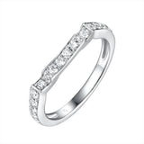 White Gold Cushion Engagement Ring S2016108A and Wedding Ring S2016108B