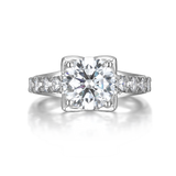 14KT Gold Engagement Ring S201524ARND300YG14 and Band S201524BRND300YG14