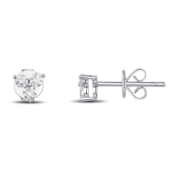 White Gold Diamond Fashion Earrings - S2012130