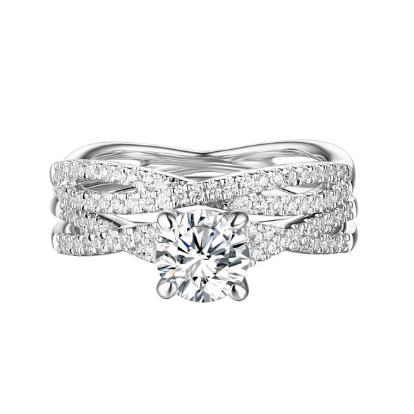 Classics Diamond Engagement Ring S201806A and Band Set S201806B