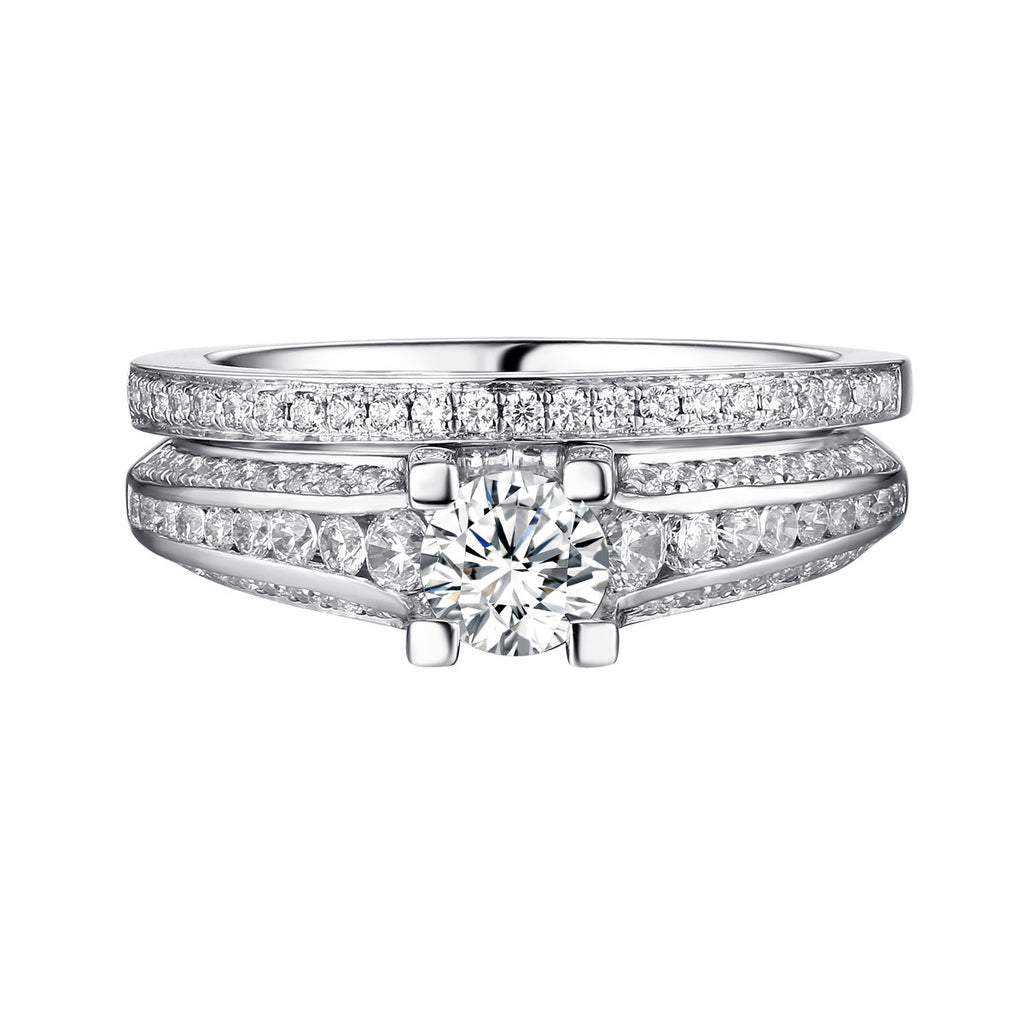 Classics Diamond Engagement Ring S201812A and Band Set S201812B