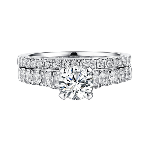 Classics Diamond Engagement Ring S201821A and Band Set S201821B