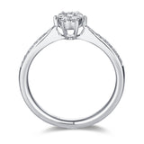 White Gold Diamond Cluster Ring - S2012148