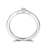 White Gold Diamond Promise Solitiare Ring - S2012165