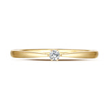 Yellow Gold Diamond Promise Solitaire Ring - S2012165