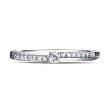 White Gold Diamond Solitaire Plus Promise Ring - S2012168