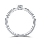 White Gold Diamond Solitaire Promise Ring - S2012171