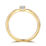 Yellow Gold Diamond Solitiare Promise Ring - S2012171