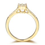 Yellow Gold Diamond Cluster Promise Ring - S2012172