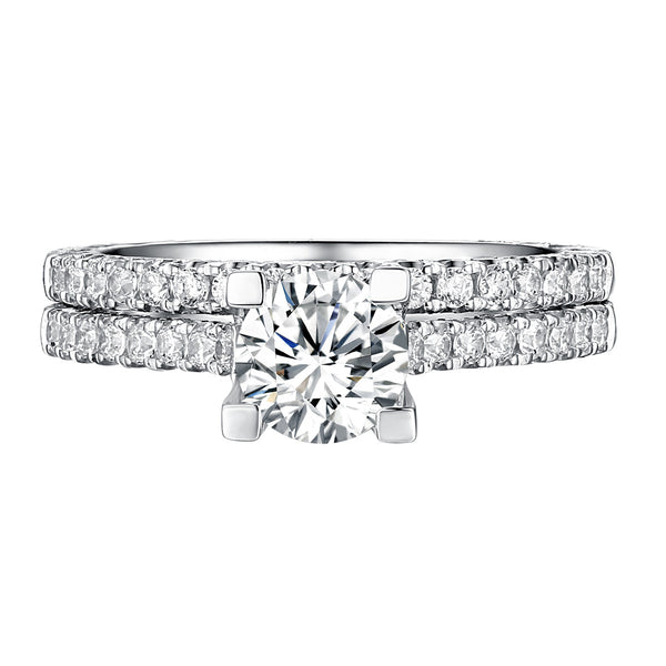 Classics Diamond Engagement Ring S201817A and Band Set S201817B