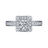 Taj Engagement Ring SV0227A and Wedding Ring SV0227B Set