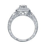 Renaissance Engagement Ring SV0228A and Band SV0228B Set