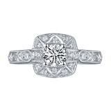 Renaissance Engagement Ring SV0228A and Band SV0228B Set