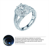 Renaissance Engagement Ring SV0229A and Band SV0229B Set