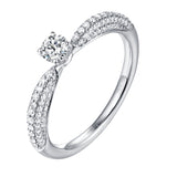 Beau Diamond Engagement Ring S2012010A and Band Set S2012010B