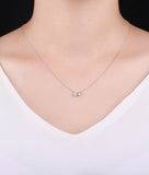 Rose Gold and White Gold Diamond Star Necklace - S2012180