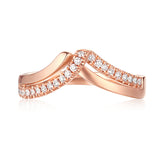 Rose Gold Diamond Fashion Ring - S2012194
