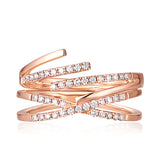 Rose Gold Diamond Fashion Ring - S2012198