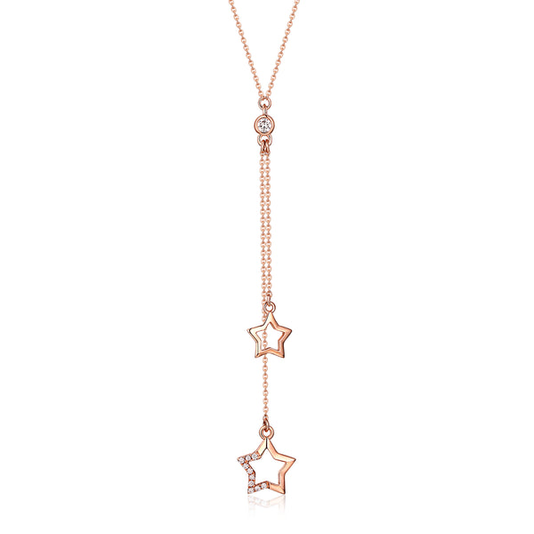 Rose Gold Diamond Drop Pendant - S2012241