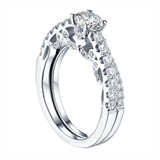 Round Diamond Engagement Ring S201622A and Band S201622B